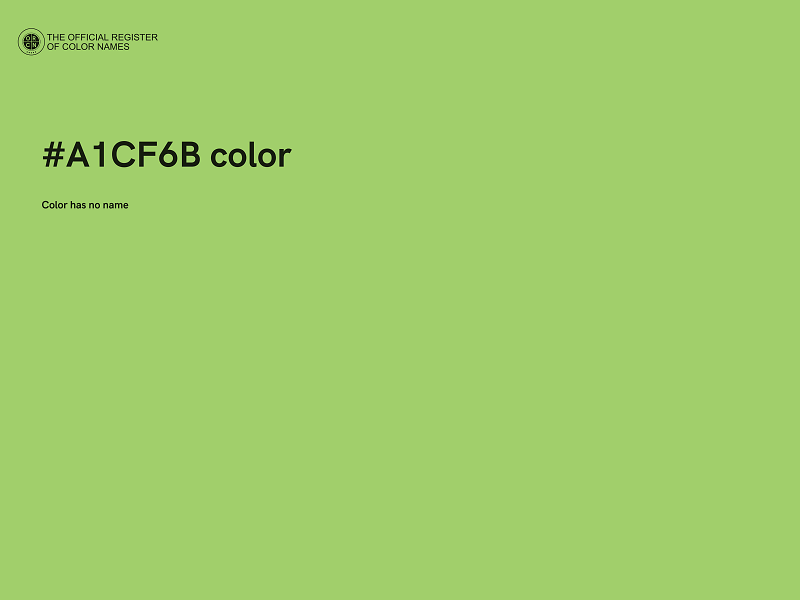 #A1CF6B color image