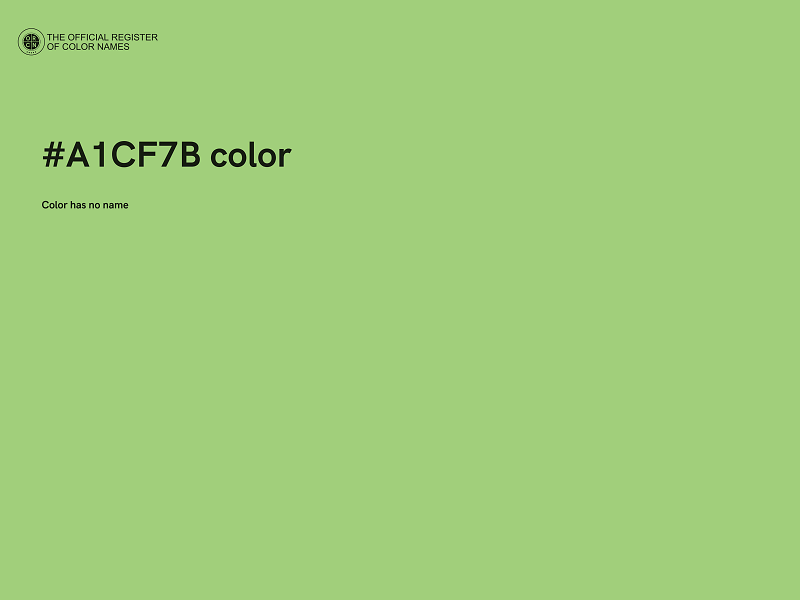 #A1CF7B color image