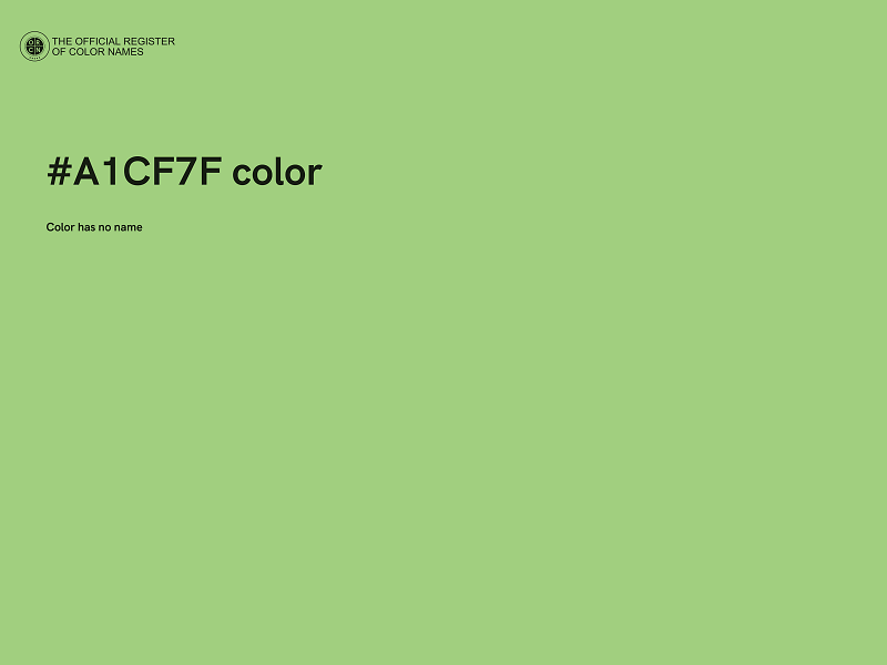 #A1CF7F color image