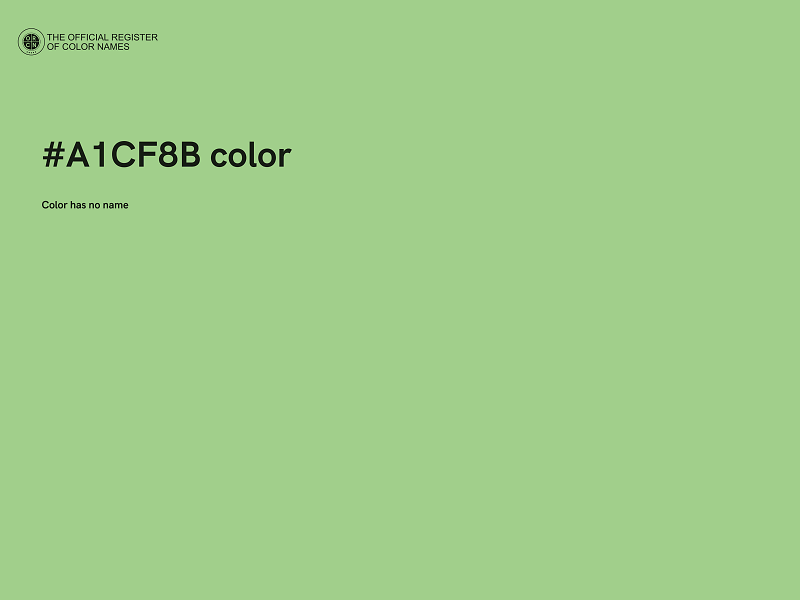 #A1CF8B color image