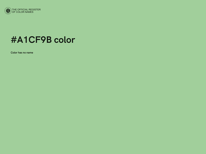 #A1CF9B color image