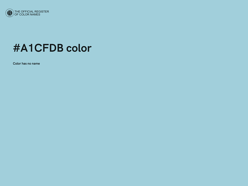 #A1CFDB color image