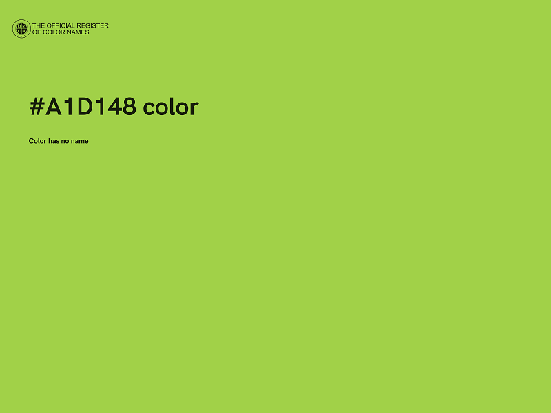 #A1D148 color image