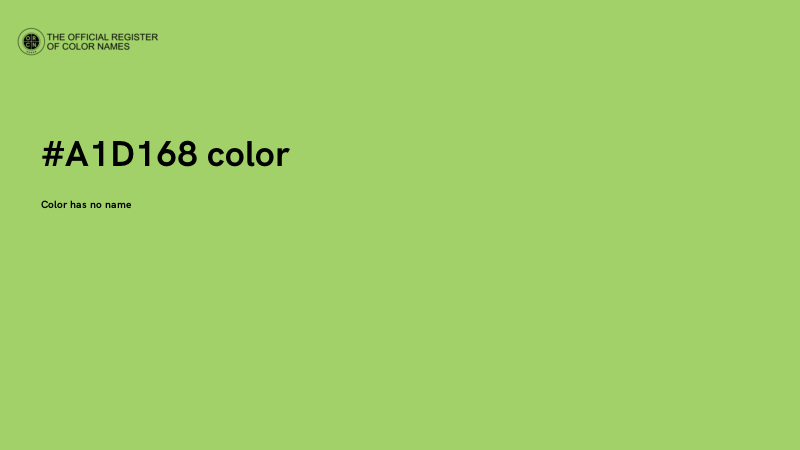 #A1D168 color image