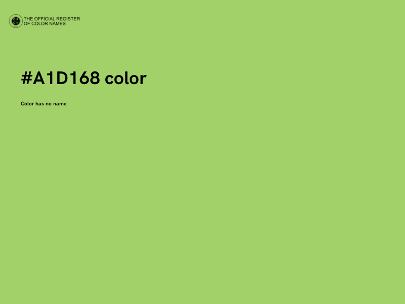 #A1D168 color image