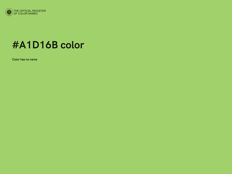 #A1D16B color image