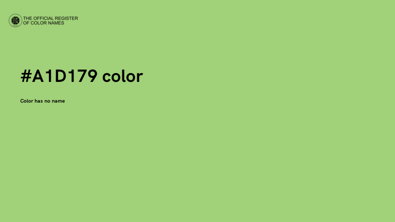 #A1D179 color image