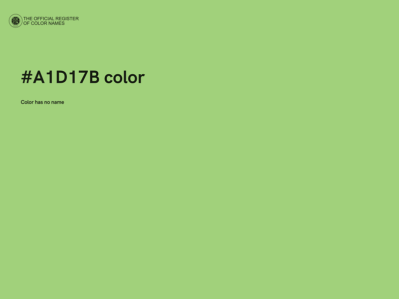 #A1D17B color image