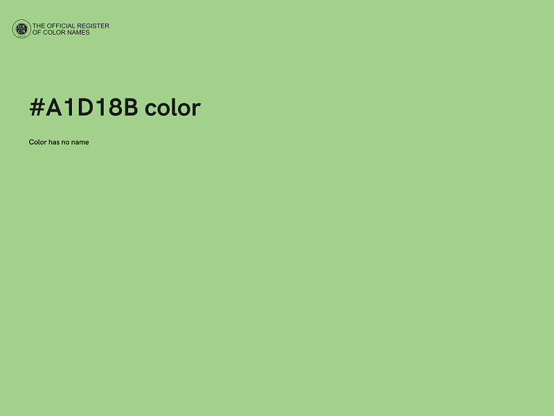 #A1D18B color image