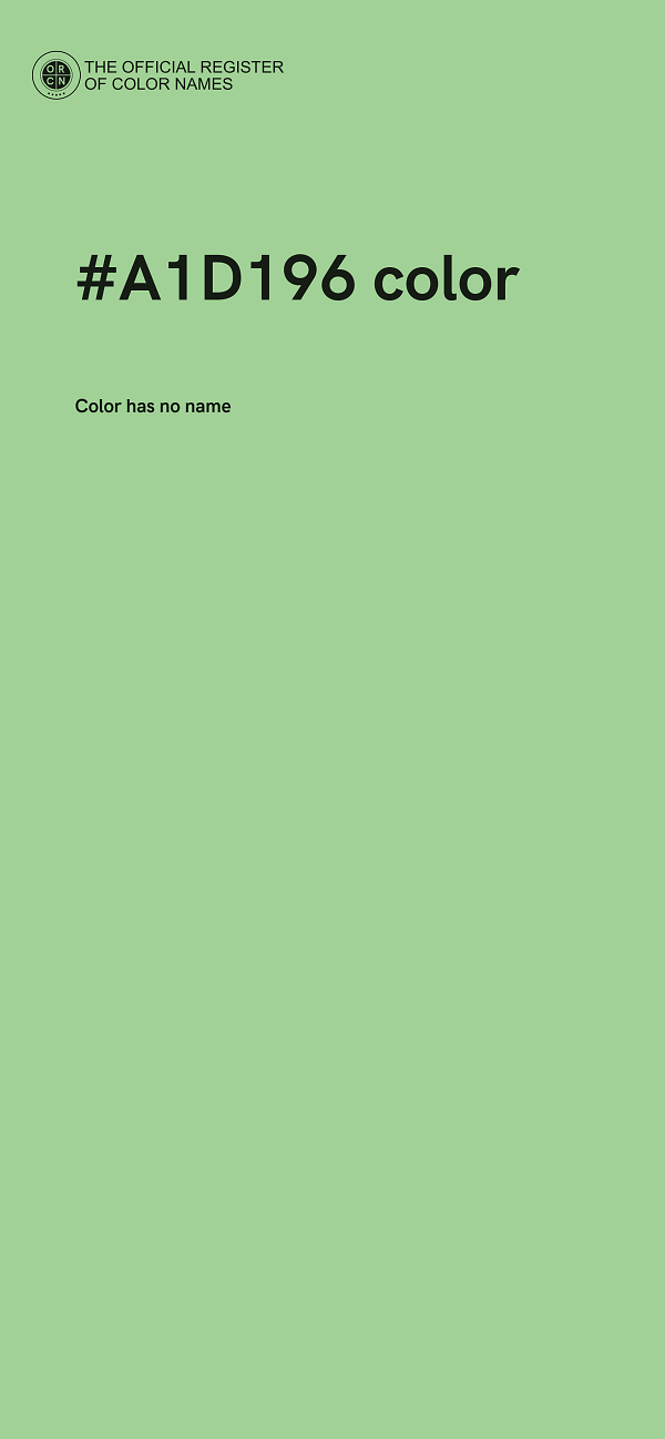 #A1D196 color image
