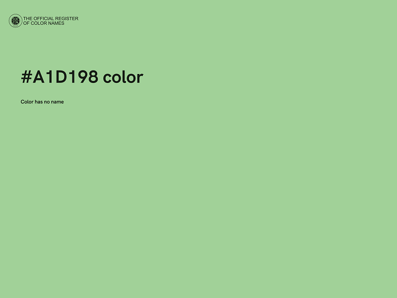 #A1D198 color image