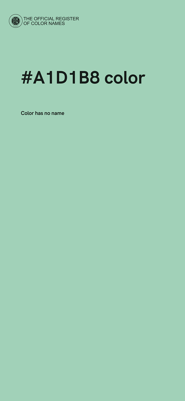 #A1D1B8 color image