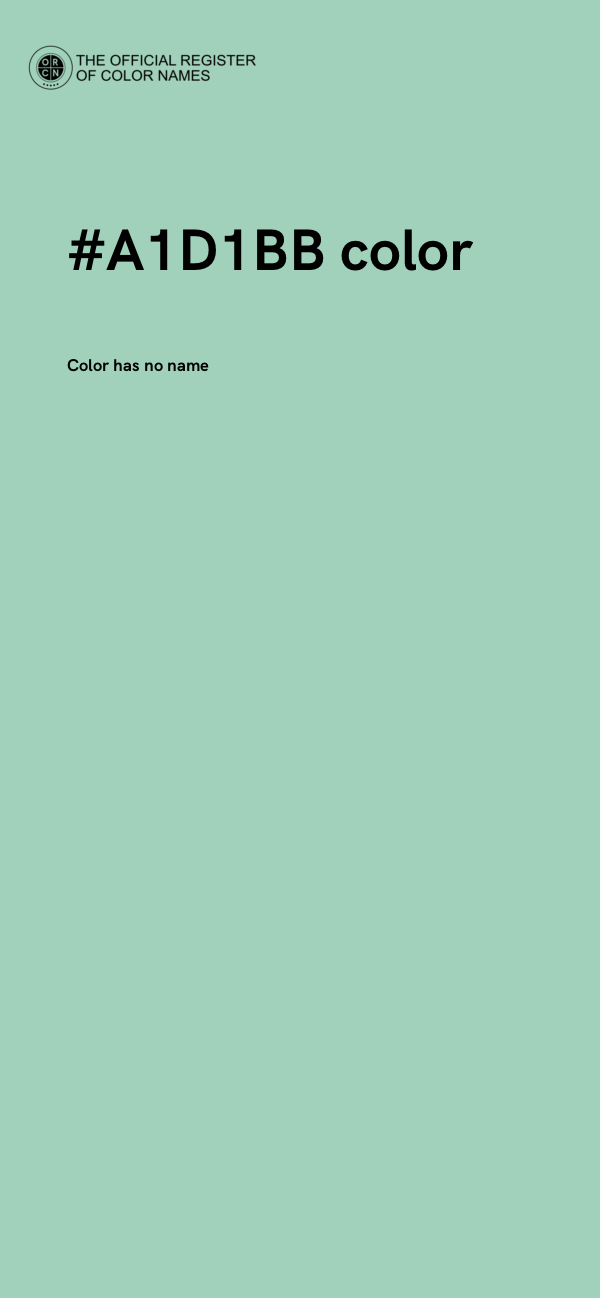 #A1D1BB color image
