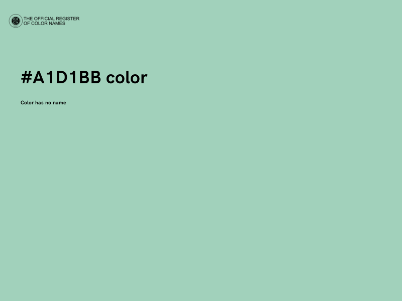 #A1D1BB color image