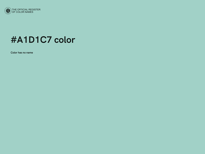 #A1D1C7 color image