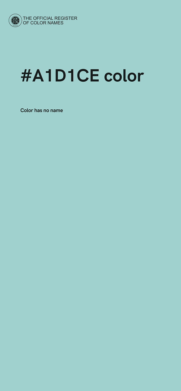 #A1D1CE color image