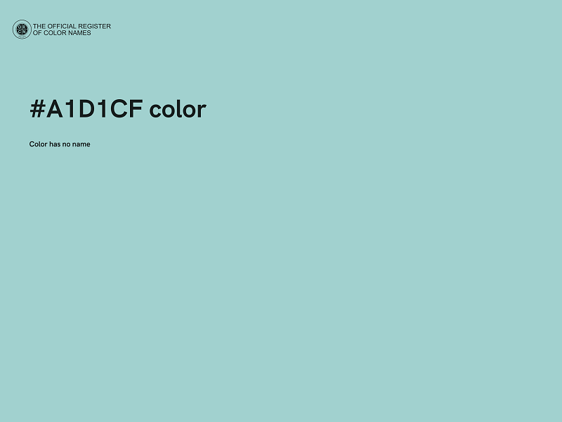 #A1D1CF color image