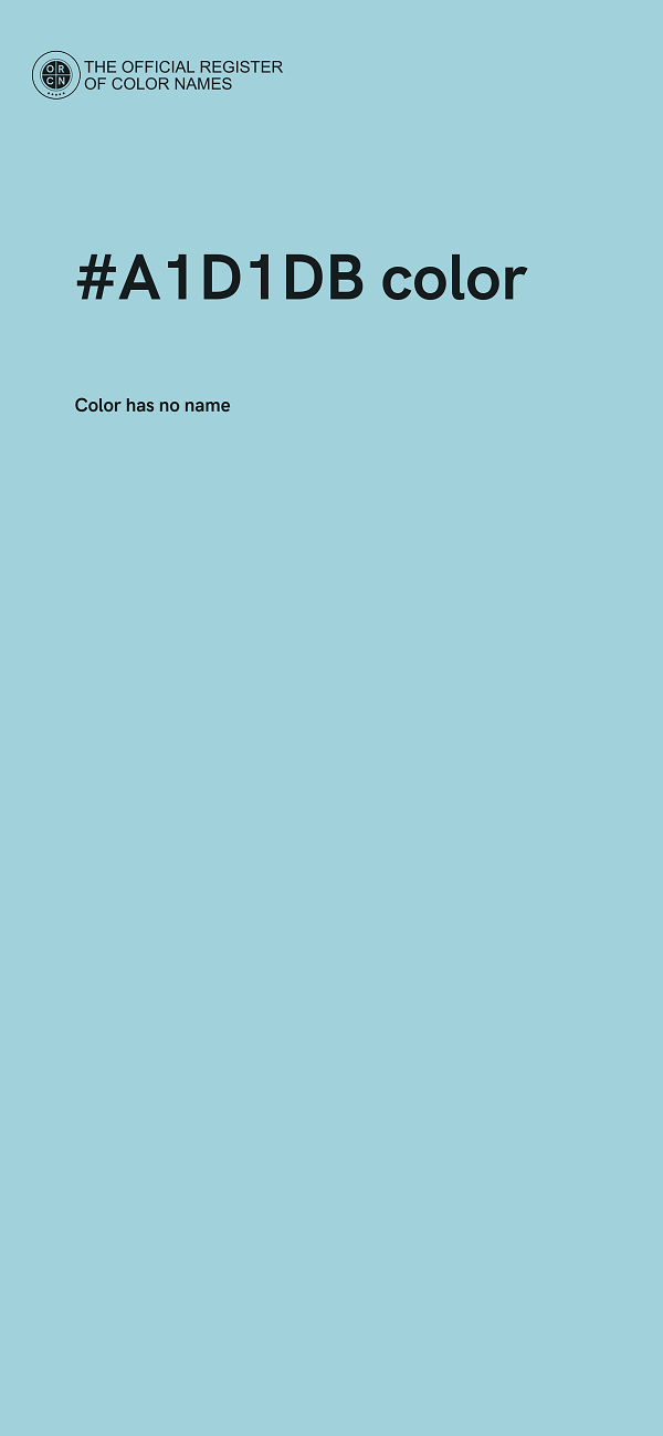 #A1D1DB color image