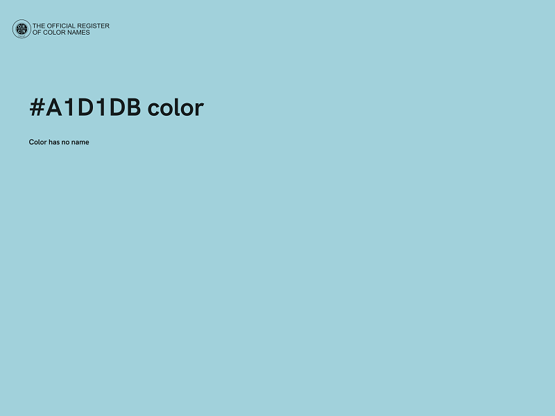 #A1D1DB color image