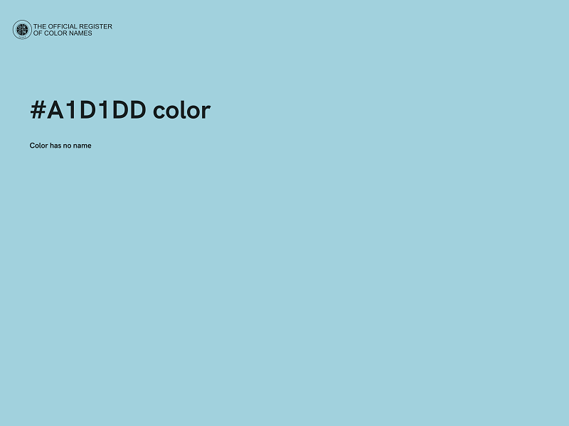 #A1D1DD color image