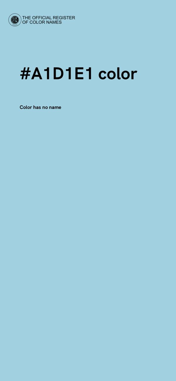 #A1D1E1 color image