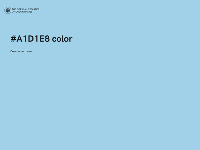 #A1D1E8 color image