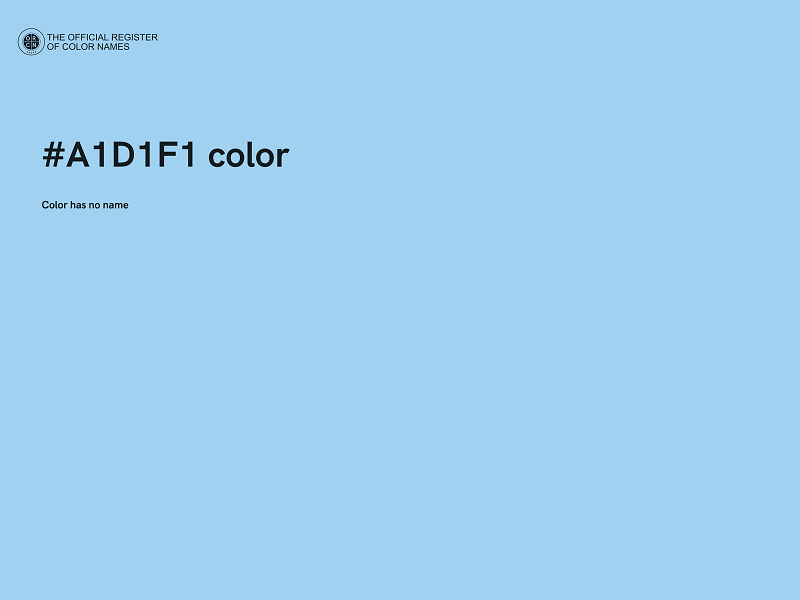 #A1D1F1 color image