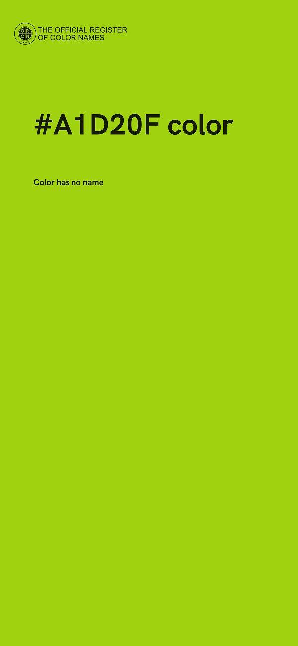 #A1D20F color image