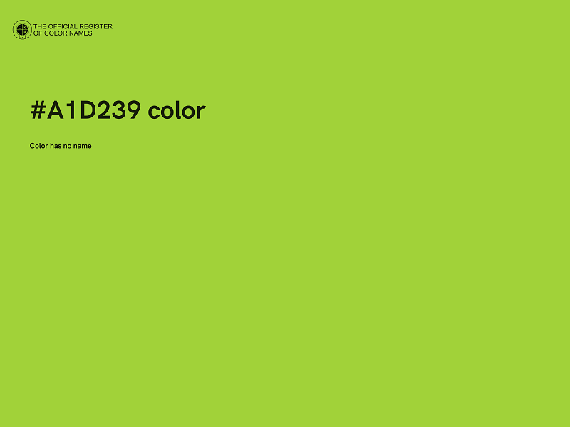 #A1D239 color image