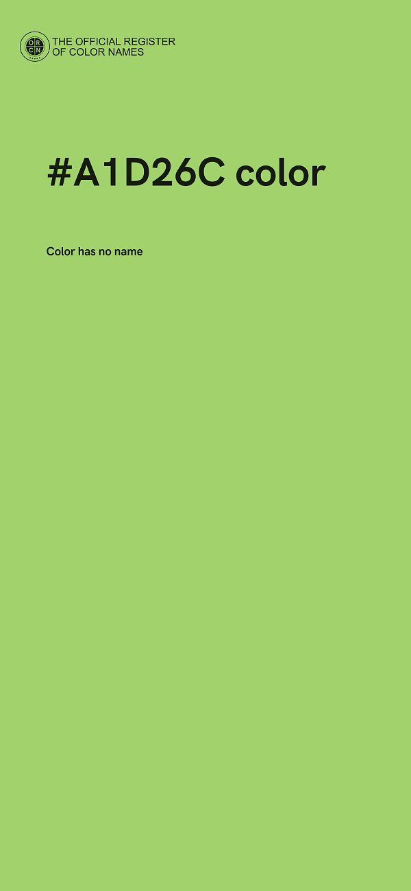 #A1D26C color image