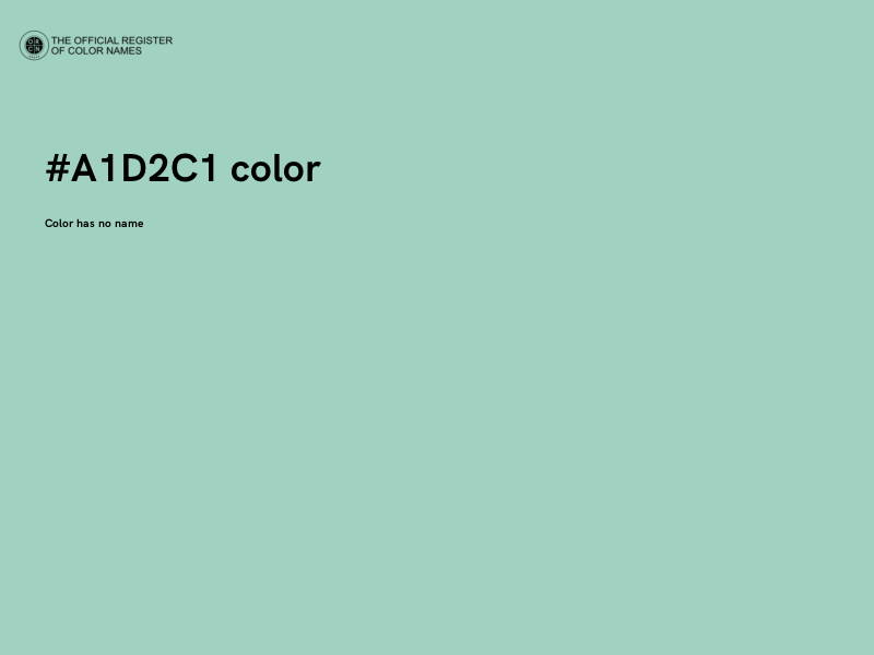 #A1D2C1 color image