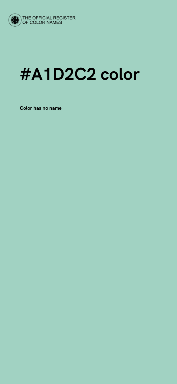 #A1D2C2 color image