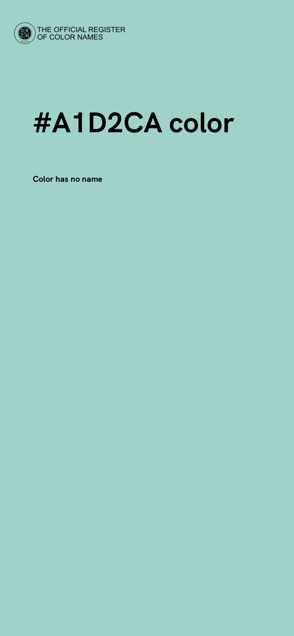 #A1D2CA color image