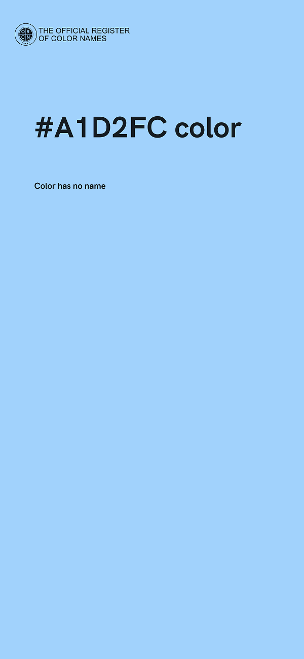 #A1D2FC color image
