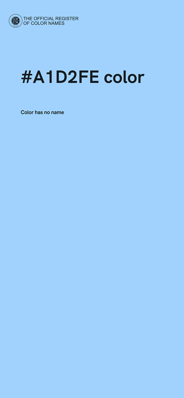 #A1D2FE color image
