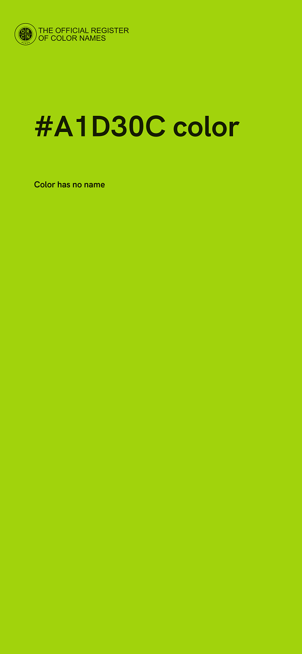 #A1D30C color image