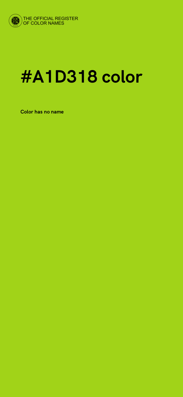 #A1D318 color image