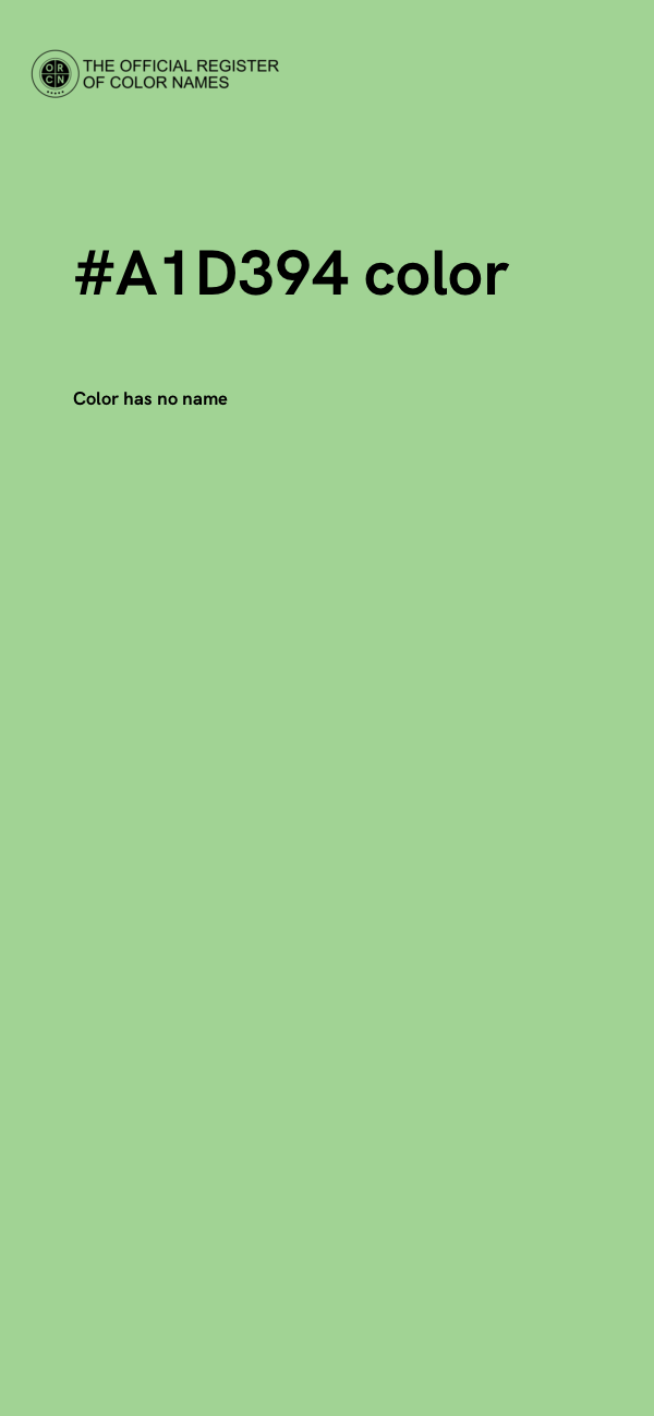 #A1D394 color image