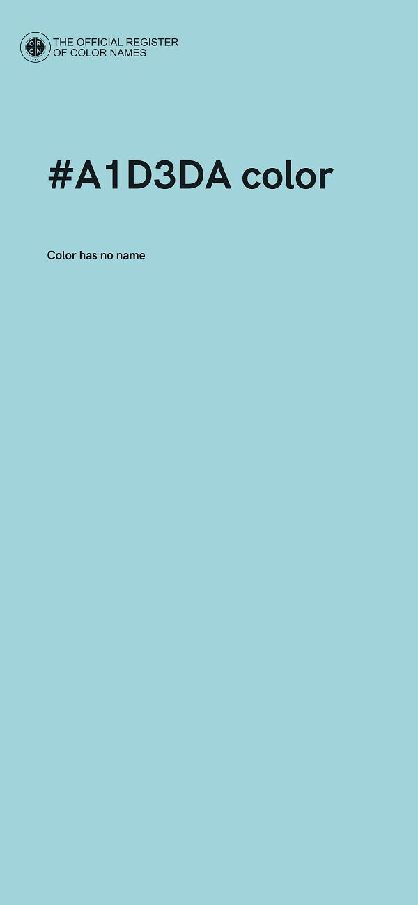 #A1D3DA color image