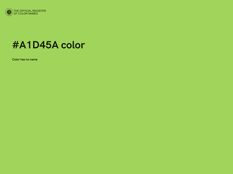 #A1D45A color image