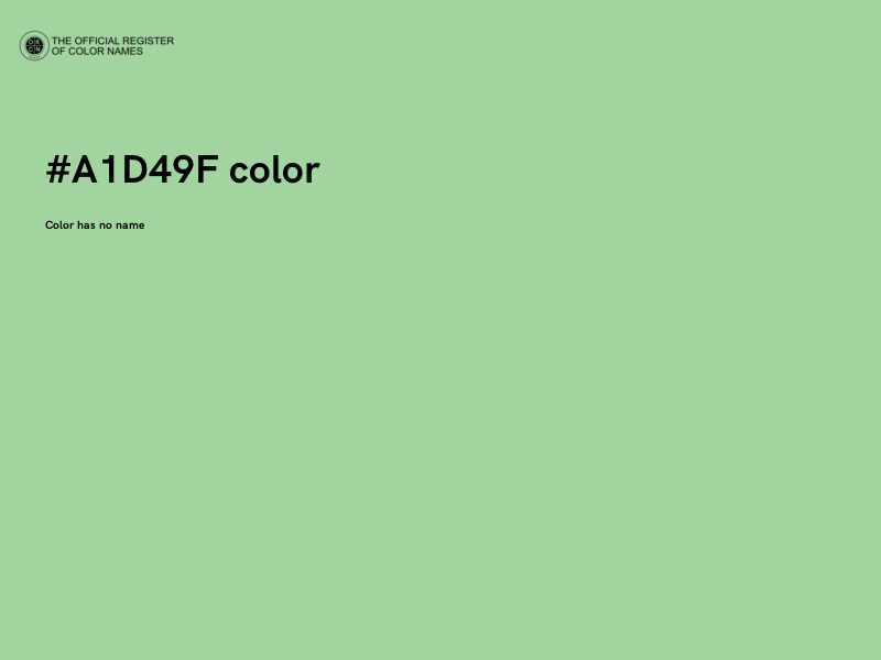 #A1D49F color image
