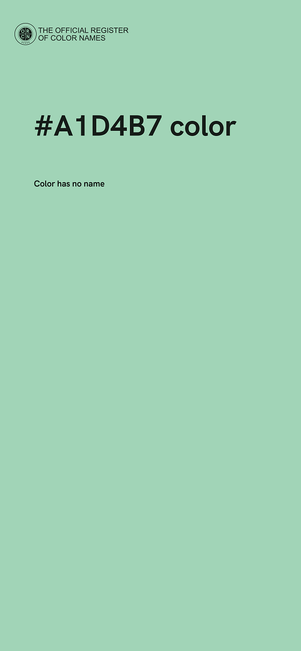 #A1D4B7 color image