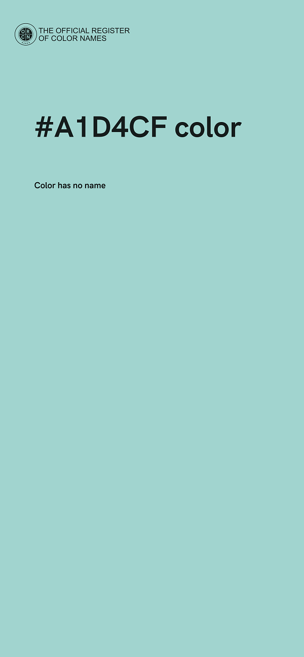 #A1D4CF color image