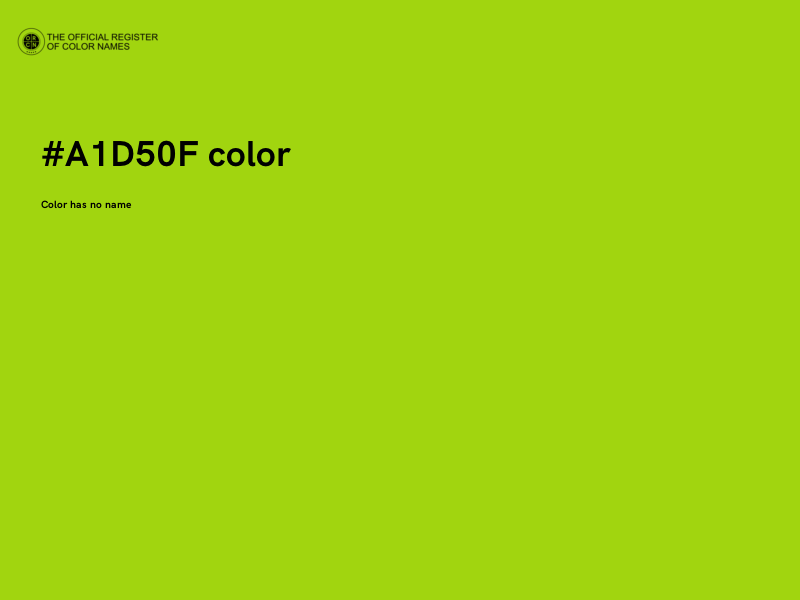 #A1D50F color image