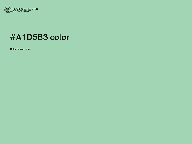 #A1D5B3 color image