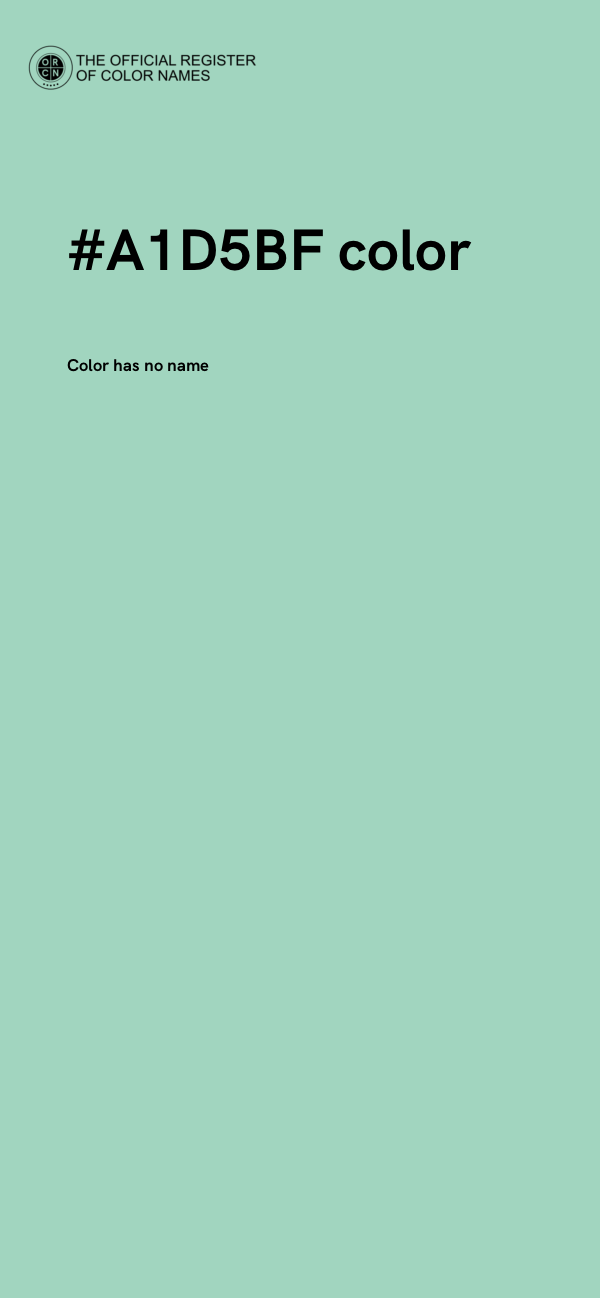 #A1D5BF color image