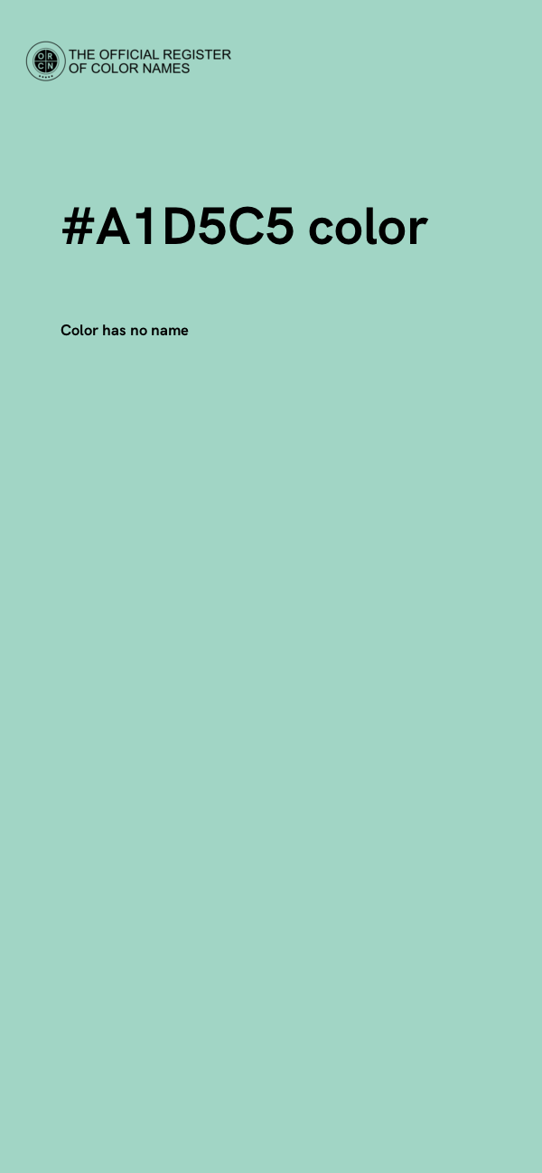 #A1D5C5 color image