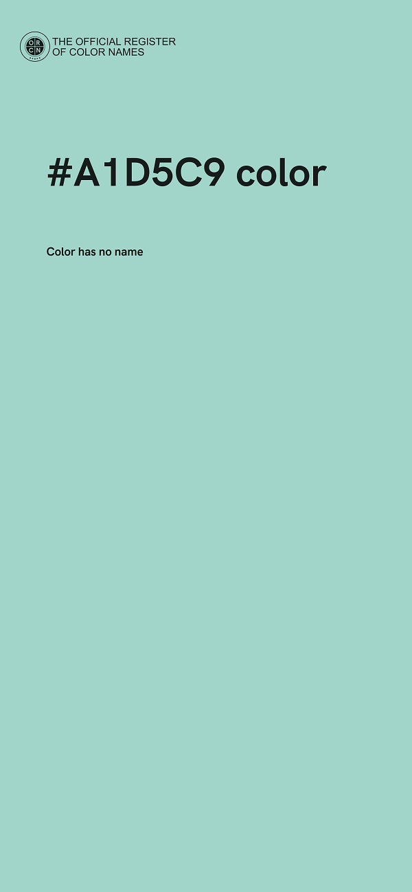 #A1D5C9 color image
