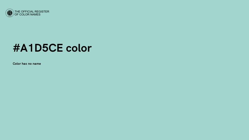 #A1D5CE color image