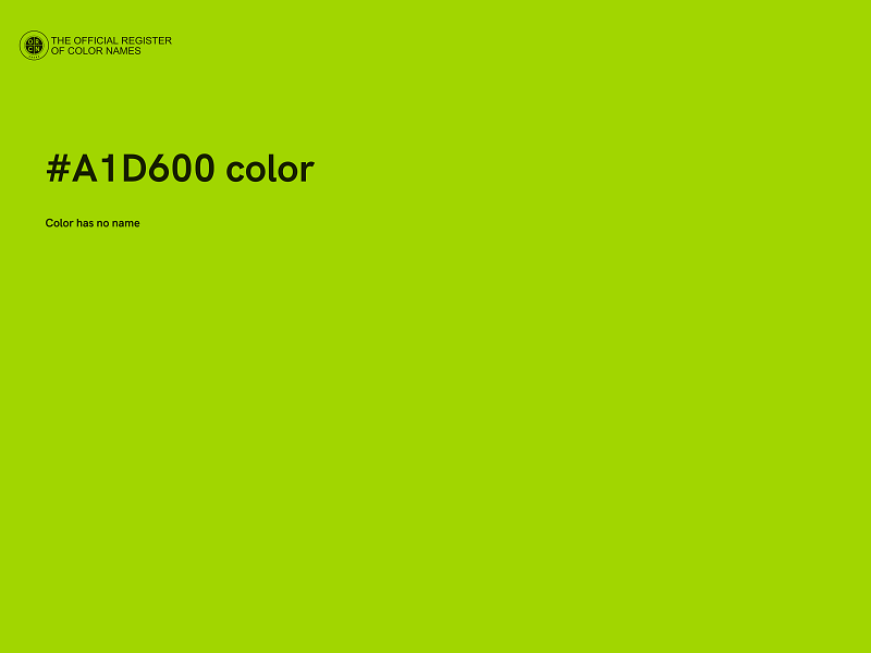 #A1D600 color image